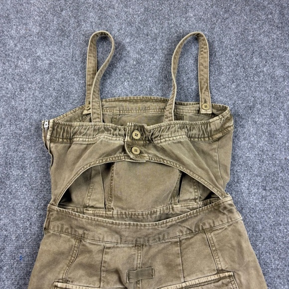 FREE PEOPLE Women’s Go West Utility Jumpsuit Moss Overalls size: Small - Picture 7 of 15